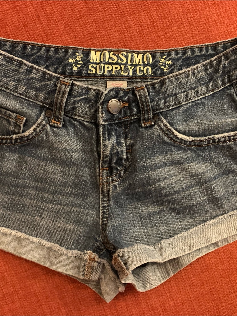Mossimo Supply Co. Faded Blue Denim Cutoff Shorts